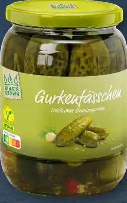 Aldi Süd King's Crown Gurkenfässchen Angebot