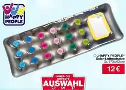 Woolworth HAPPY PEOPLE" Solar-Luftmatratze Angebot