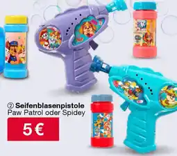 Woolworth Seifenblasenpistole Paw Patrol oder Spidey Angebot
