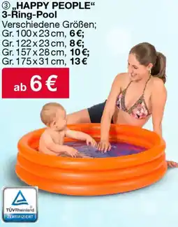 Woolworth HAPPY PEOPLE" 3-Ŕing-Pool Angebot