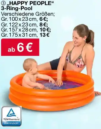 Woolworth HAPPY PEOPLE" 3-Ŕing-Pool Angebot
