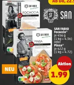 PENNY SAN FABIO Focaccia oder Angebot