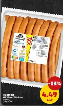 PENNY MÜHLENHOF XXL Wiener Würstchen Angebot