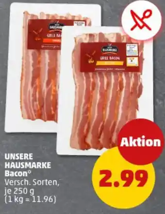 PENNY UNSERE HAUSMARKE Bacon Angebot