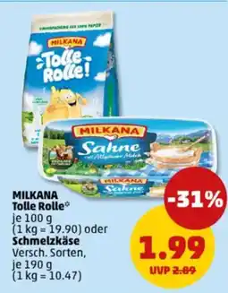 PENNY MILKANA Tolle Rolle oder Schmelzkäse Angebot