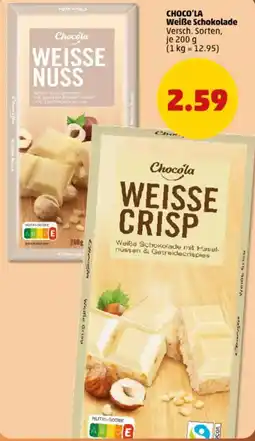 PENNY CHOCO'LA Weiße Schokolade Angebot