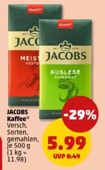 PENNY JACOBS Kaffee Angebot