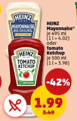 PENNY HEINZ Mayonnaise oder Tomato Ketchup Angebot