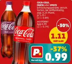 PENNY Coca-cola, fanta oder sprite Angebot