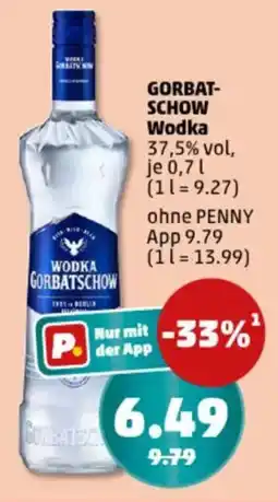 PENNY GORBAT- SCHOW Wodka Angebot