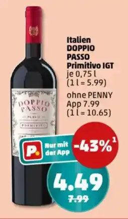 PENNY Italien DOPPIO PASSO Primitivo IGT Angebot