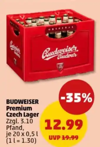 PENNY BUDWEISER Premium Czech Lager Angebot