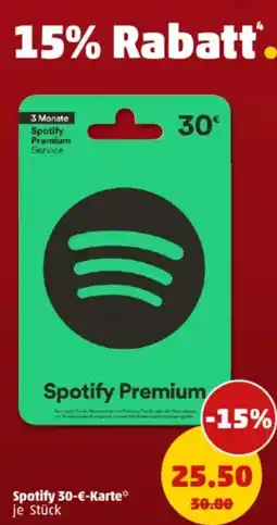 PENNY Spotify 30-€-Karte Angebot