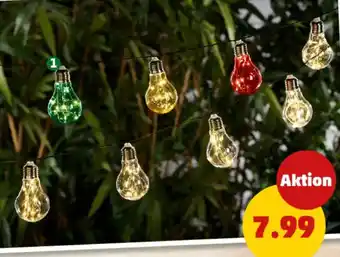 PENNY 10er-Solar-LED-Glühbirnenlichterkette Angebot