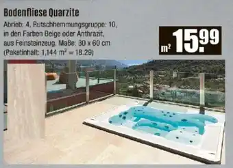 V Baumarkt Bodenfliese Quarzite Angebot