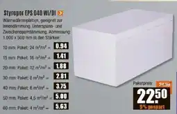 V Baumarkt Styropor EPS 040 WI/DI > Angebot