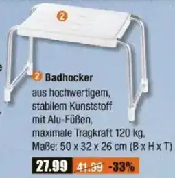 V Baumarkt WENKO Badhocker Angebot