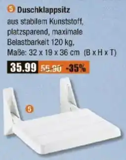 V Baumarkt WENKO Duschklappsitz Angebot