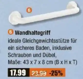 V Baumarkt WENKO Wandhaltegriff Angebot