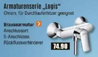 V Baumarkt hansgrohe Armaturenserie „Logis“ Brausearmatur Angebot