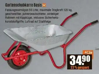 V Baumarkt Gartenschubkarre Basis Angebot