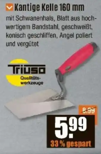 V Baumarkt Triuso Kantige Kelle 160 mm Angebot