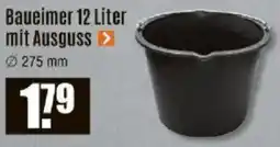 V Baumarkt Baueimer 12 Liter mit Ausguss Angebot