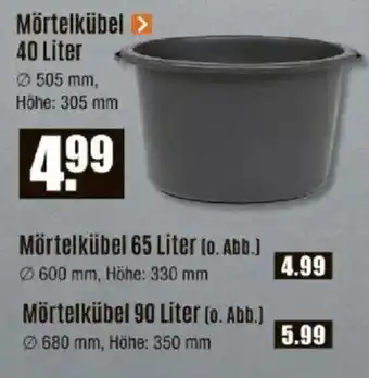 V Baumarkt Mörtelkübel  40 Liter Angebot
