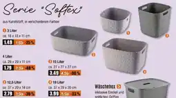 V Baumarkt CURVER Serie "Softex" Korb Angebot