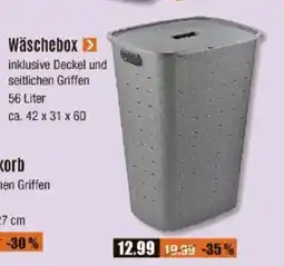 V Baumarkt CURVER Serie "Softex" Wäschebox Angebot