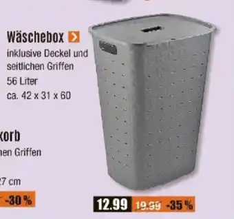 V Baumarkt CURVER Serie "Softex" Wäschebox Angebot