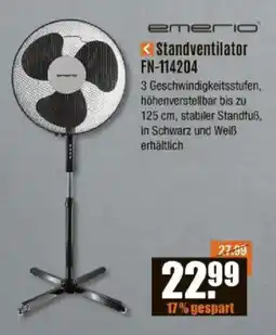 V Baumarkt emerio Standventilator FN-114204 Angebot