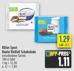 diska Ritter SPORT Bunte Vielfalt Schokolade Angebot