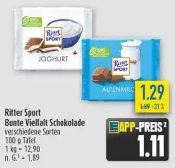 diska Ritter SPORT Bunte Vielfalt Schokolade Angebot