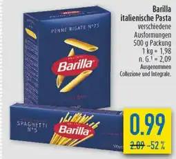 diska Barilla italienische Pasta Angebot