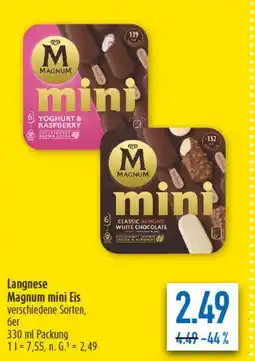 diska Langnese Magnum mini Eis Angebot