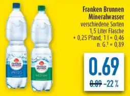 diska Franken Brunnen Mineralwasser Angebot