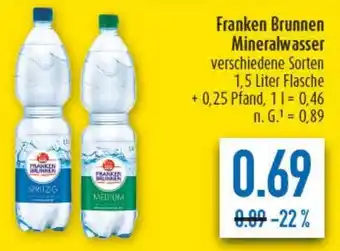 diska Franken Brunnen Mineralwasser Angebot