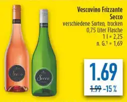 diska Vescovino Frizzante Secco Angebot