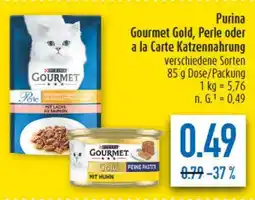 diska Purina Gourmet Gold, Perle oder a la Carte Katzennahrung Angebot