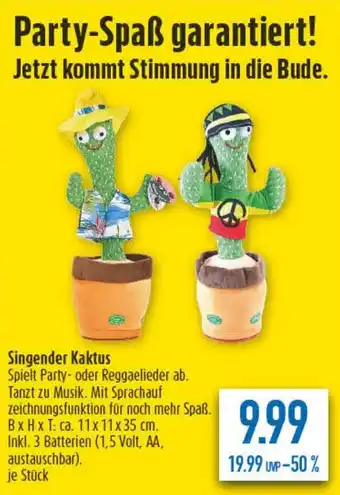 diska Singender Kaktus Angebot