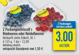 diska Driscoll's Himbeeren oder Heidelbeeren Angebot