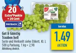 diska Gut & Günstig Trauben hell Angebot
