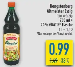 diska Hengstenberg Altmeister Essig Angebot