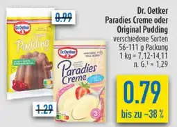 diska Dr. Oetker Paradies Creme oder Original Pudding Angebot