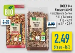 diska EDEKA Bio Knusper Müsli Angebot