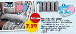 PENNY Reisedecke oder -kissen HOME IDEAS Angebot