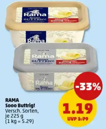PENNY Sooo Buttrig RAMA Angebot