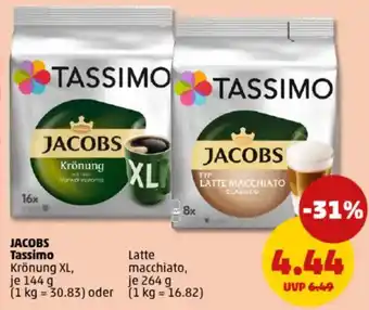 PENNY JACOBS Tassimo Angebot