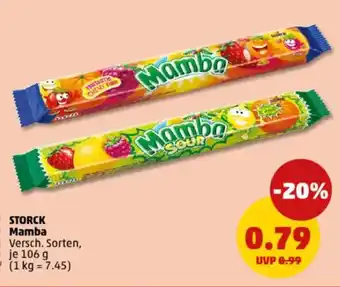 PENNY STORCK Mamba Angebot